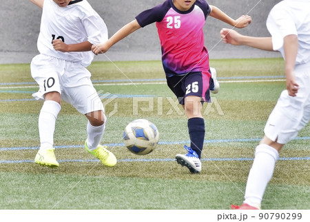 サッカー フットボール スポーツ サッカー場 試合 イメージ素材 サッカー フットボール スポーツ サッカー場 試合 イメージ素材 90790299