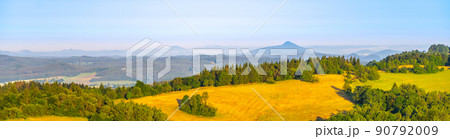 Panoramic view of Ralsko Mountain 90792009