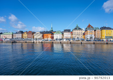 Colorful houses of Stockholm old town 90792013