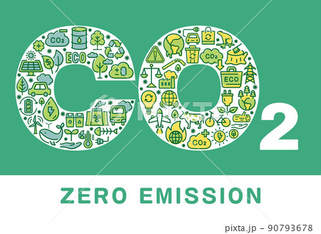 CO2　ゼロエミッション 90793678
