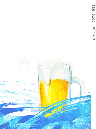 生ビール 背景素材 生ビール 背景素材 90794931