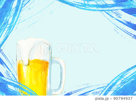 生ビール　背景素材 90794937