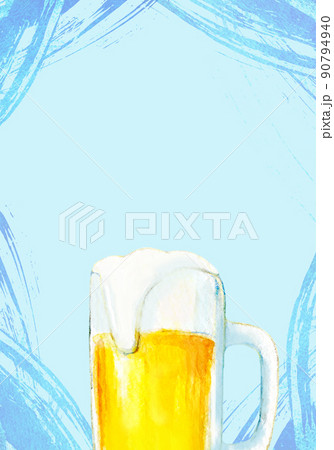 生ビール　背景素材 90794940