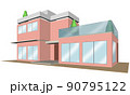 3Dイラストによる一戸建て住宅のイメージ 90795122