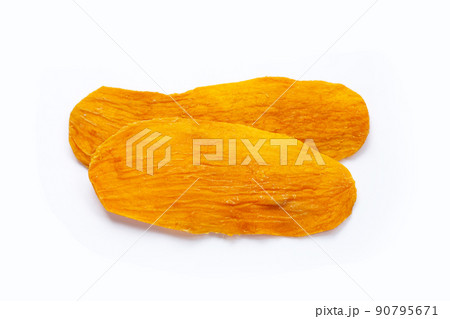 Dried mango on white background 90795671