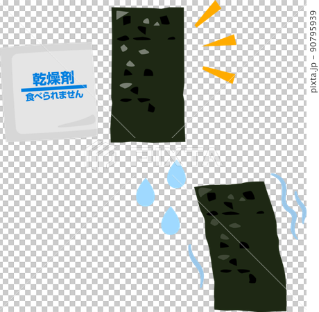 海苔和乾燥劑 海苔和乾燥劑 90795939