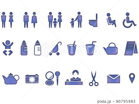 子育て用アイコンセット 90795983