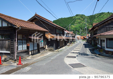 山口県萩市:佐々並の町並み 山口県萩市:佐々並の町並み 90796375