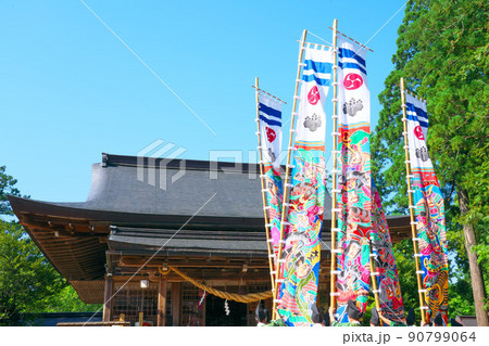 但馬国一宮】出石神社 端午の節句の祭り「幟まわし」の風景2 兵庫県豊岡市出石町の写真素材 [90799064] - PIXTA