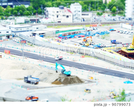 工事現場　大阪駅　梅田周辺 90799073