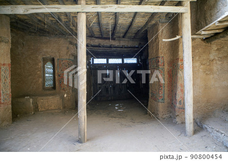 Entrance to the craft quarter. Sarai-Batu, an ancient city, the capital of the Golden Horde. Astrakhan region. Russia Entrance to the craft quarter. Sarai-Batu, an ancient city, the capital of the Golden Horde. Astrakhan region. Russia 90800454