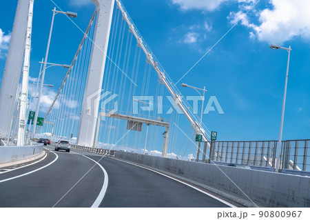 《東京都》レインボーブリッジ・首都高速を走行 90800967