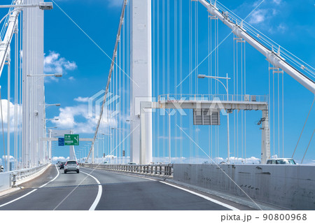 《東京都》レインボーブリッジ・首都高速を走行 90800968