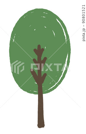シンプルでかわいい木のイラスト 90801521