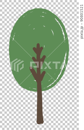 シンプルでかわいい木のイラスト 90801521