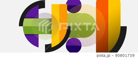 Vector geometric abstract background 90801739