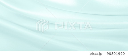 Smooth elegant blue silk or satin luxury cloth texture as abstract background. Luxurious background design 90801990