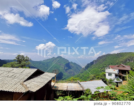 Landscape view from Ban Pha Hee village at Chiangrai province - Chiangrai, Thailand. 90802770