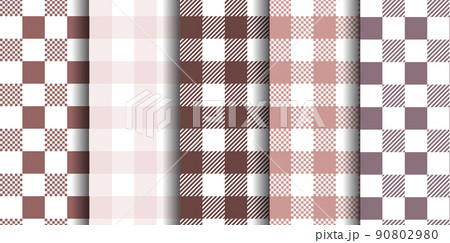 Vichy Seamless set. Pastel gingham pattern. Background for Easter, wallpaper, blanket. 90802980
