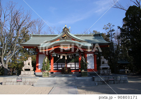 豊中市服部緑地公園近くに鎮座する長興寺住吉神社 本殿 豊中市服部緑地公園近くに鎮座する長興寺住吉神社 本殿 90803171