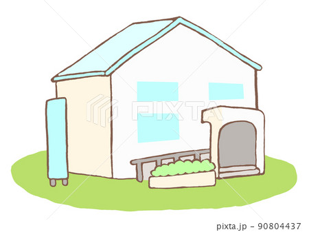 かわいいメンタルクリニックの建物のイラスト 90804437