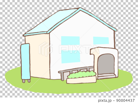 Illustration of a cute mental clinic building 90804437