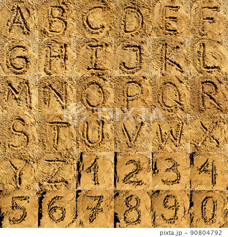 sand alphabet collection sand alphabet collection 90804792