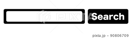 検索ボックスと検索ボタン インターネット検索 90806709