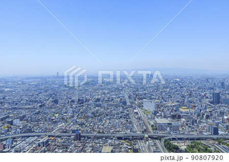 大阪の都市風景 天王寺~新今宮駅方面 大阪の都市風景 天王寺~新今宮駅方面 90807920