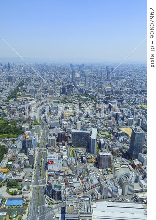 大阪の都市風景　天王寺～谷町筋を北へ 90807962