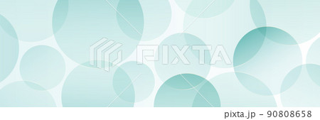 Abstract pastel blue transparent circles overlap on white background. Modern elegant bright color geometric shape pattern design. Suit for wallpaper, poster, cover, backdrop. Vector illustration 90808658