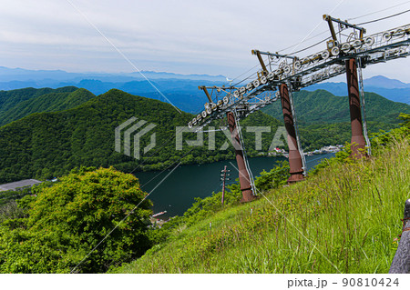 群馬県 榛名山 榛名富士山頂からの絶景 八ヶ岳遠景 群馬県 榛名山 榛名富士山頂からの絶景 八ヶ岳遠景 90810424