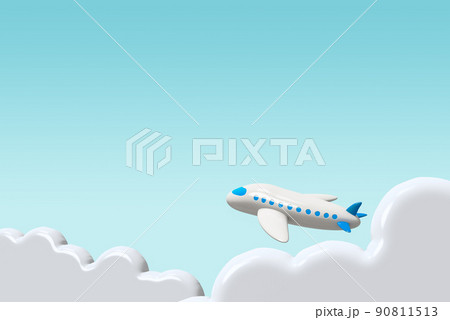 空飛ぶ飛行機 90811513