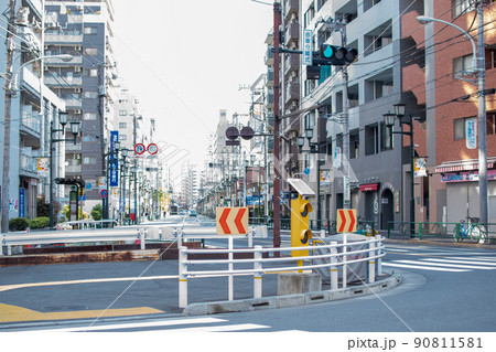 千駄木二丁目 三叉路/東京都文京区 千駄木二丁目 三叉路/東京都文京区 90811581