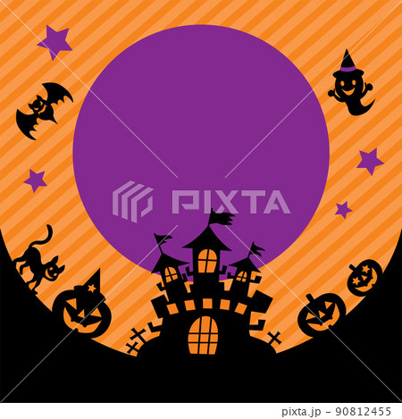 ハロウィンの背景イラスト ハロウィンの背景イラスト 90812455