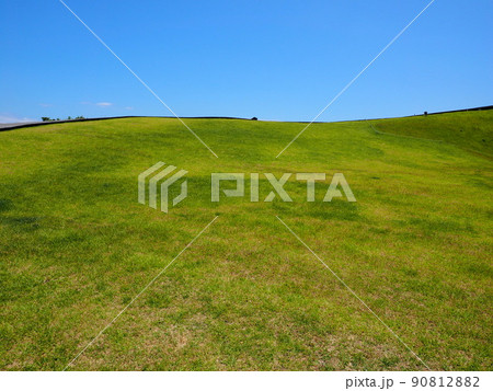 小室山山頂、草原イメージ 90812882