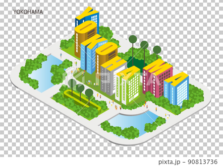 City name made in the alphabet. Fun cityscape and living scenery. Building and town planning where people can live brightly. alpha City name made in the alphabet. Fun cityscape and living scenery. Building and town planning where people can live brightly. alpha 90813736