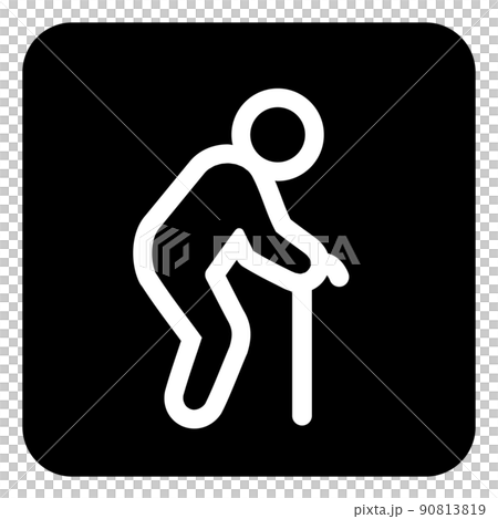 A cane stickman 90813819