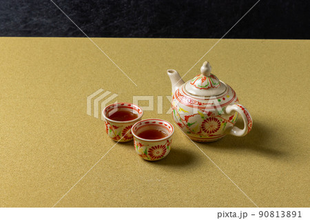 中国茶セット Set of the Chinese tea 90813891