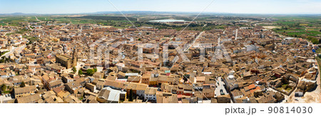 General aerial view of Spanish town of Ejea de los Caballeros General aerial view of Spanish town of Ejea de los Caballeros 90814030