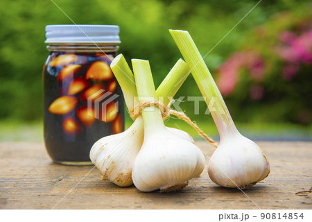 生ニンニクと醤油漬け 90814854