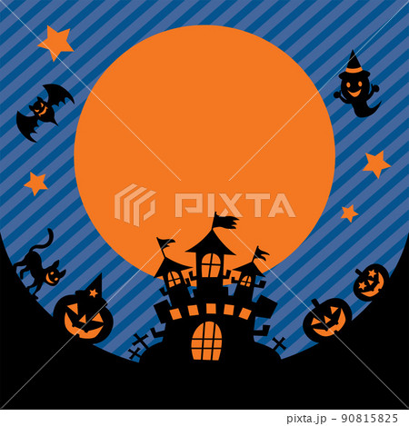 ハロウィンの背景イラスト 90815825
