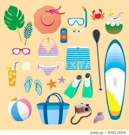summer object, water play object vector illustration 90817609