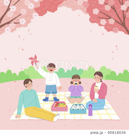 spring family event, park picnic illustration spring family event, park picnic illustration 90818036