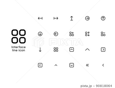 mobile icon, interface vector icon 90818064