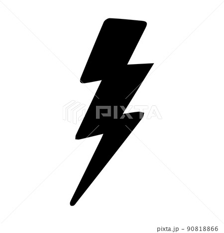 Lighting bolt symbol in doodle style power simple abstract sign isolated on white background. Web, hipster Lighting bolt symbol in doodle style power simple abstract sign isolated on white background. Web, hipster 90818866