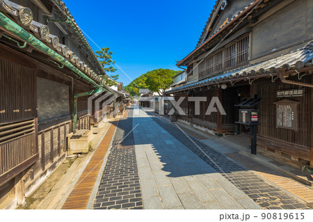 広島　竹原の町並み 90819615