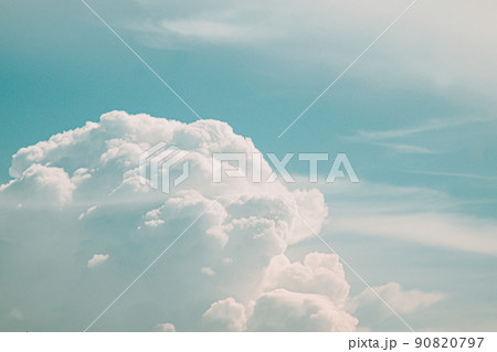 Beautiful white fluffy clouds sky background abstract season and weather. Beautiful white fluffy clouds sky background abstract season and weather. 90820797