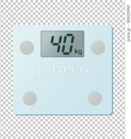 Kawaii bathroom scale display health cartoon Vector Image