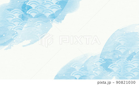 水彩　水イメージ背景 90821030
